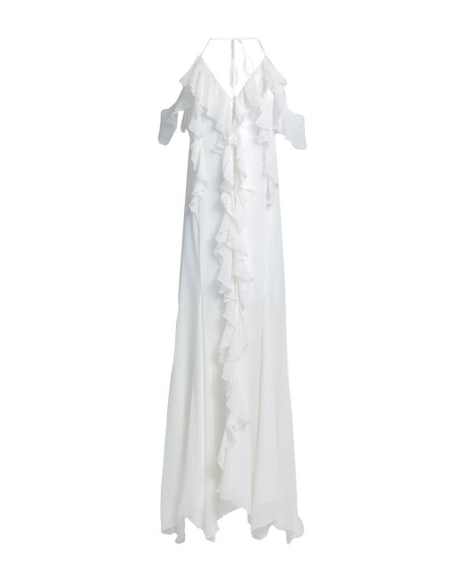 Blumarine White Maxi-Kleid