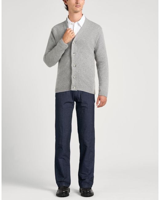 Berwich Blue Midnight Pants Cotton, Elastane for men