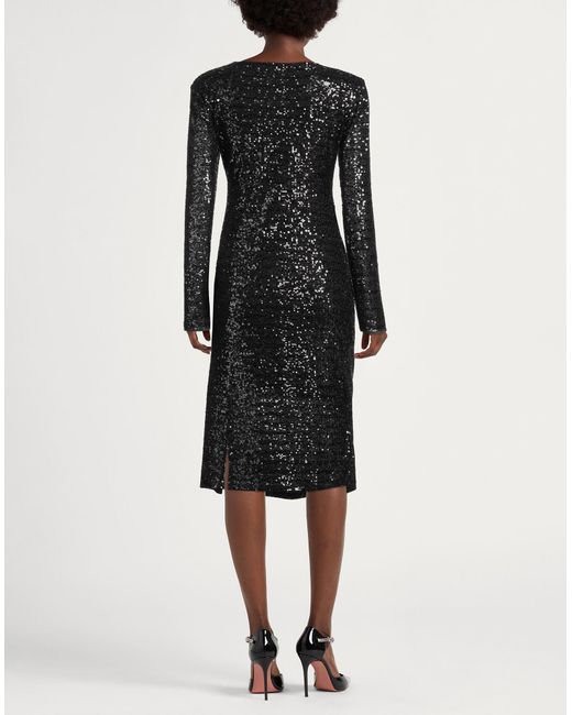 DKNY Black Midi-Kleid
