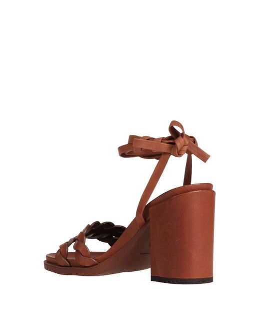 HAZY Brown Sandals Leather