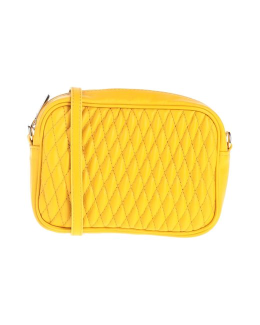 Baldinini Leather Cross-body Bag in Yellow - Lyst