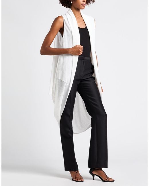 Pierantonio Gaspari White Cardigan Viscose, Polyamide