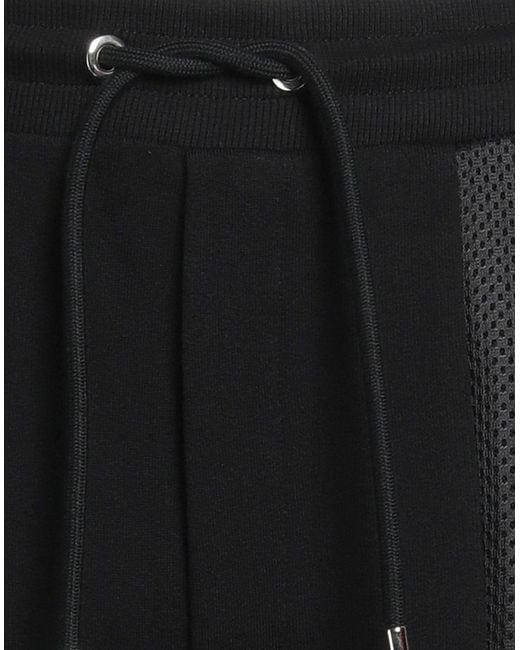 Les Hommes Black Pants Cotton, Polyester, Elastane for men