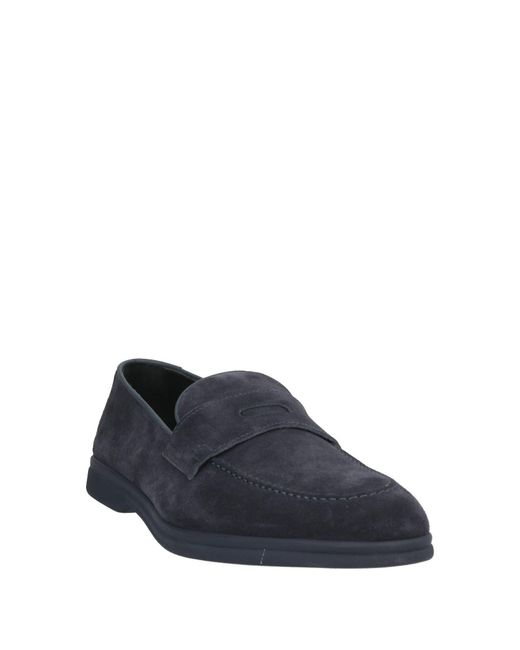 Doucal's Blue Midnight Loafers Leather for men