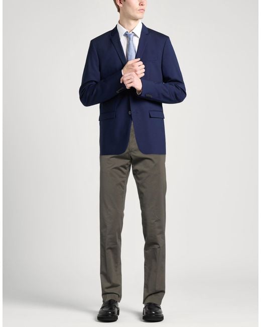 Trussardi Gray Pants Cotton, Elastane for men