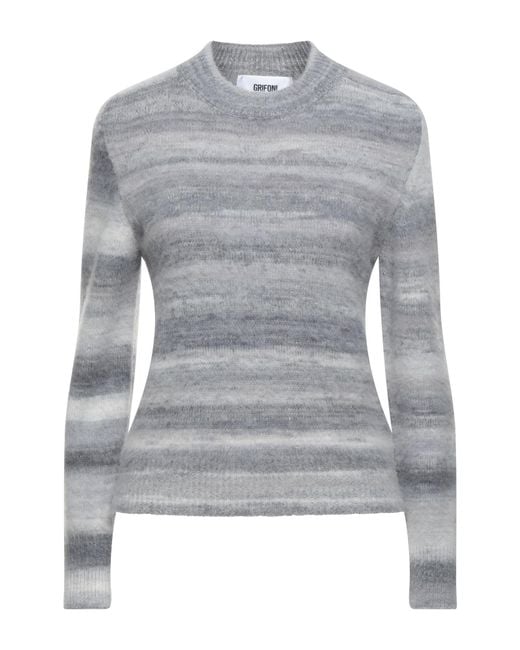 Grifoni Gray Light Sweater Alpaca Wool, Polyamide, Wool