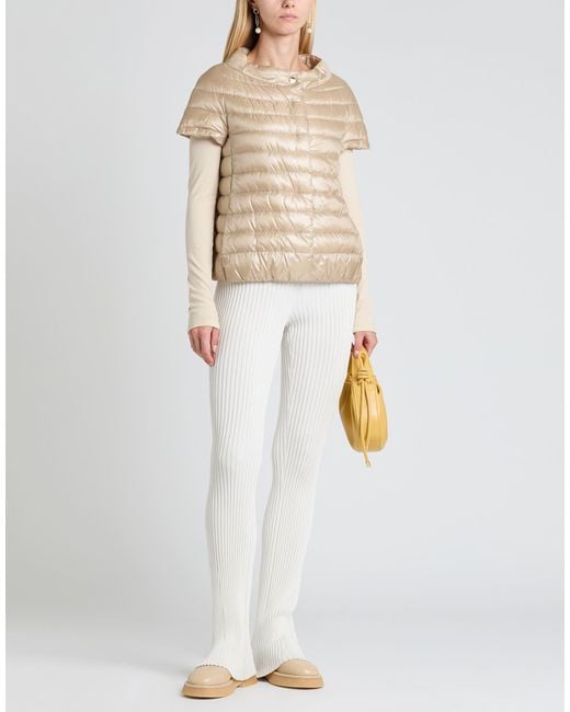 Herno Natural Sand Puffer Polyamide, Cotton, Acetate