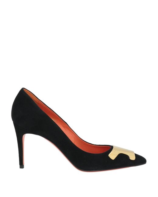 Santoni Black Pumps
