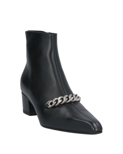 Tom Ford Black Ankle Boots Calfskin, Brass