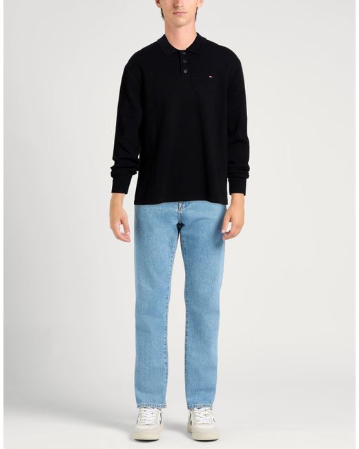 Tommy Hilfiger Blue Sweater Cotton, Modal, Polyamide, Elastane for men