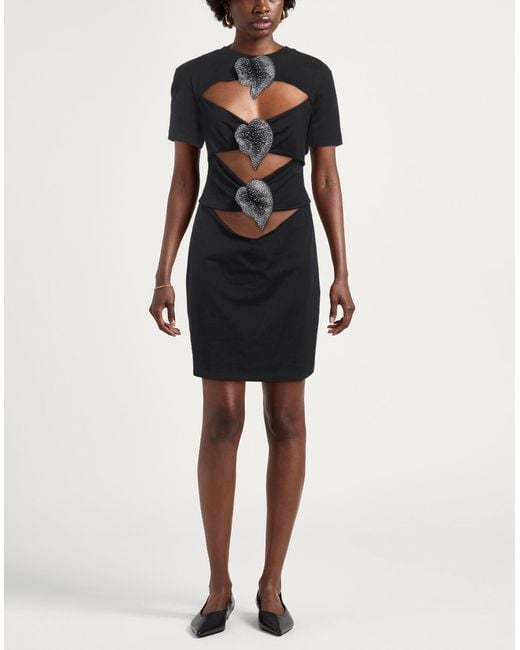 GIUSEPPE DI MORABITO Black Mini Dress Cotton