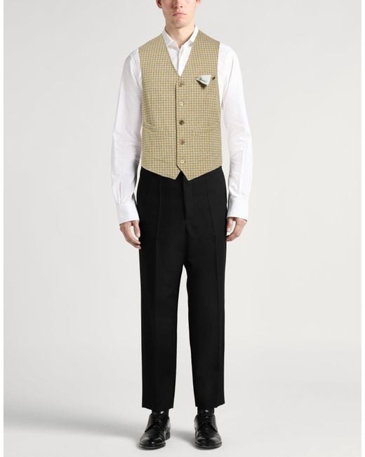Bob Natural Tailored Vest Cotton, Polyester, Elastane for men
