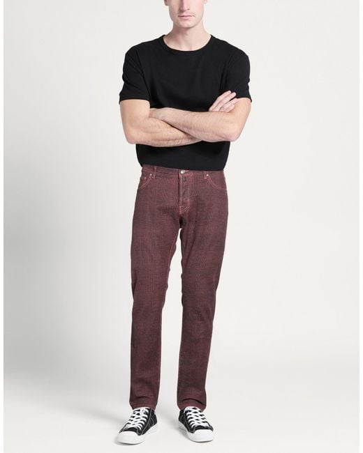 Jacob Cohen Purple Pants Cotton, Elastane, Polyester for men