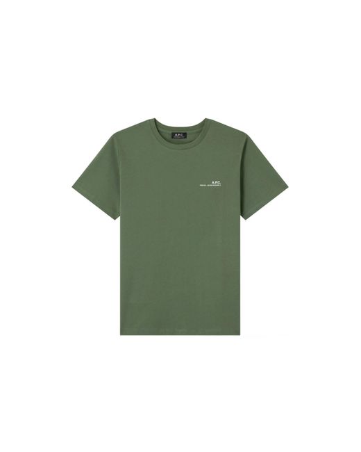 A.P.C. T-shirts in Green für Herren