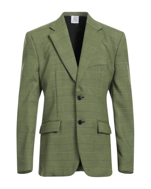 Vetements Green Suit Jacket for men