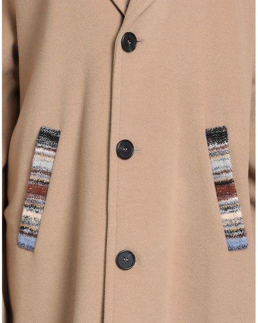 Missoni Natural Sand Coat Virgin Wool, Polyamide, Wool, Mohair Wool