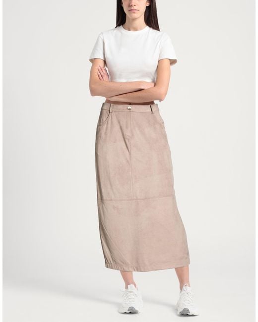 Purotatto Natural Midi Skirt