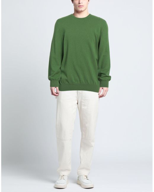 Piacenza Cashmere Green Sweater Cashmere for men