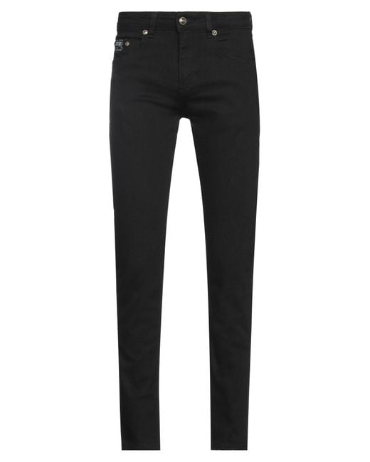 Versace Jeans Couture Black Jeans Cotton, Elastane for men