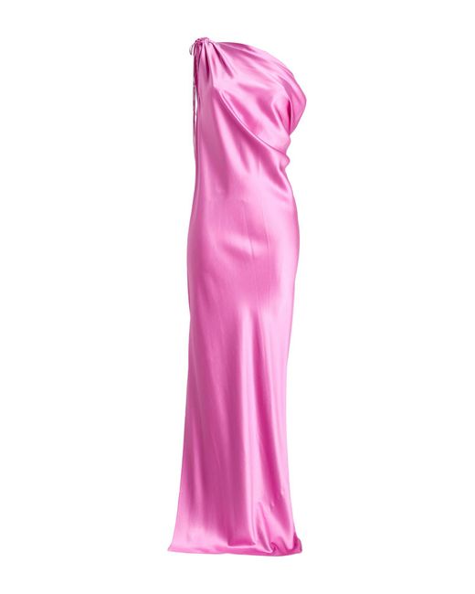 Max Mara Pink Maxi Dress Silk