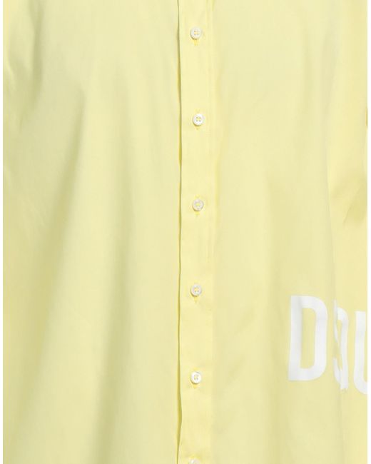 Camisa DSquared² de hombre de color Yellow
