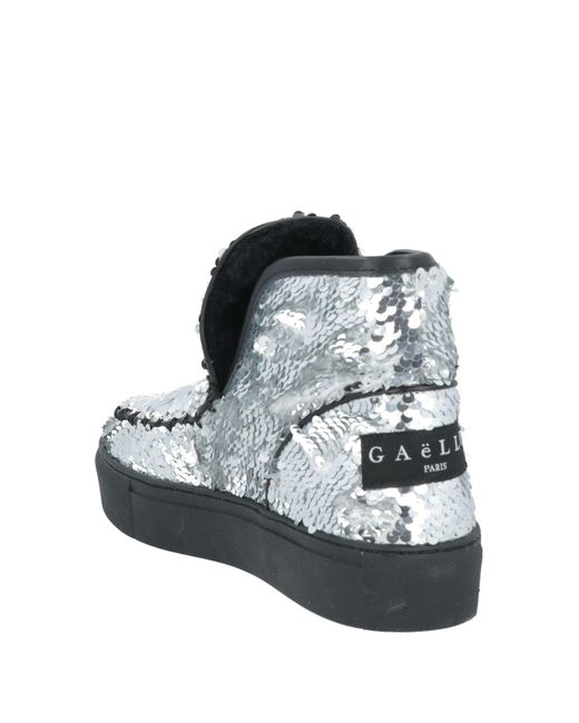 Gaelle Paris Metallic Ankle Boots