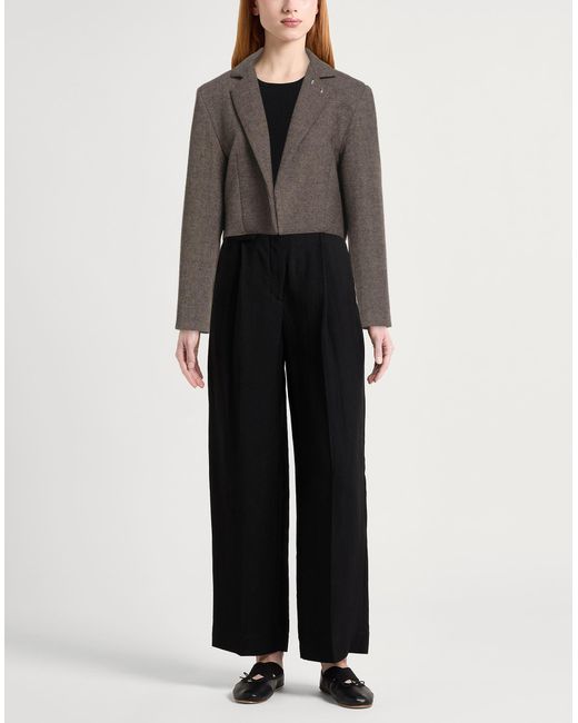 Souvenir Clubbing Brown Blazer Polyester, Viscose, Wool