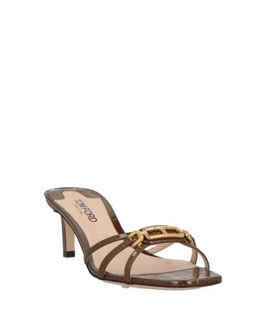 Tom Ford Metallic Sandals