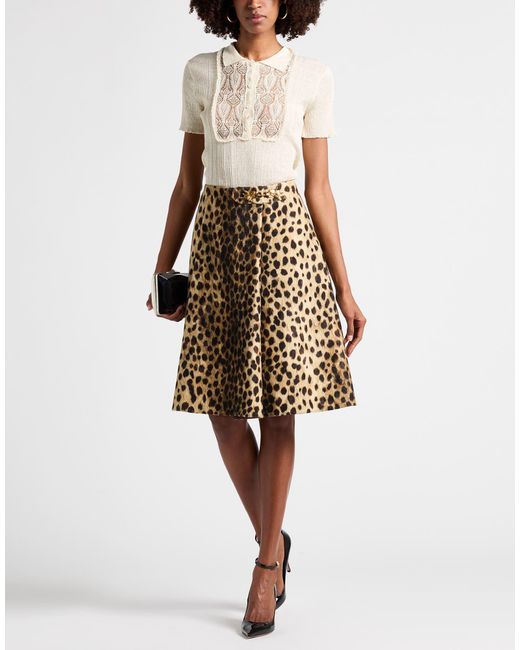 Valentino Garavani Brown Midi Skirts