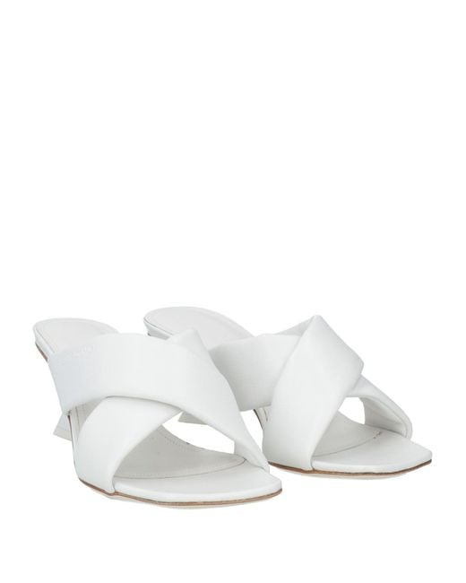 Ferragamo White Sandals