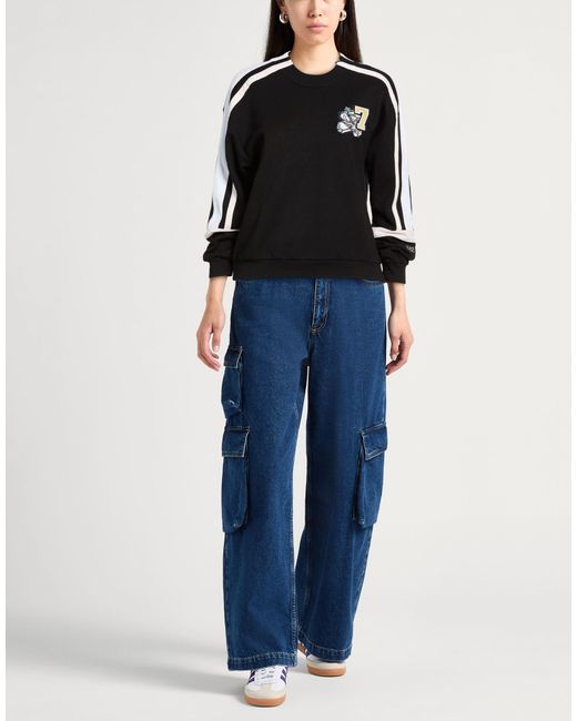EA7 Black Sweatshirt Cotton, Polyamide