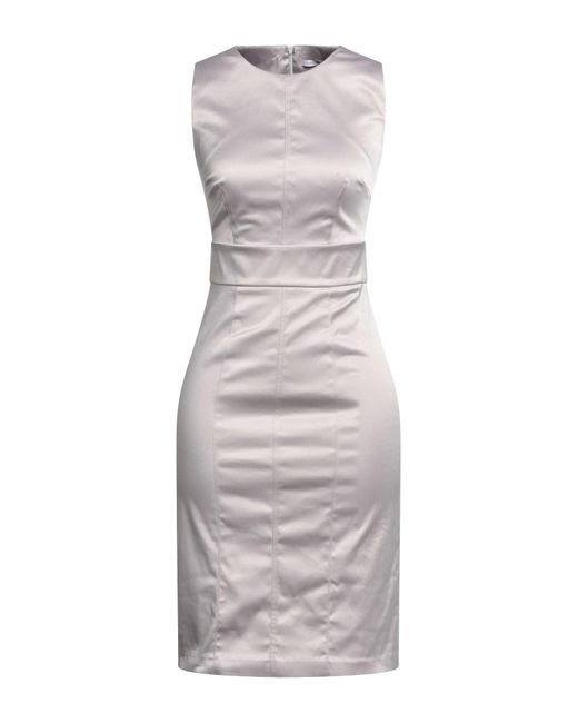 Biancoghiaccio Gray Midi Dress