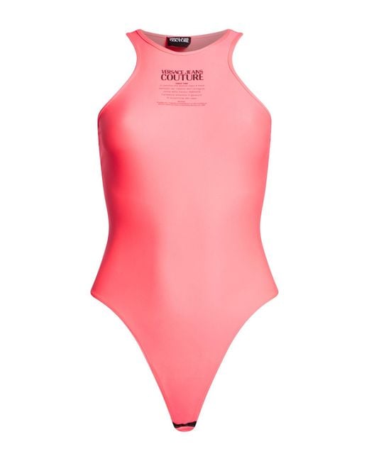 Versace Jeans Couture Pink Fuchsia Bodysuit Polyamide, Elastane