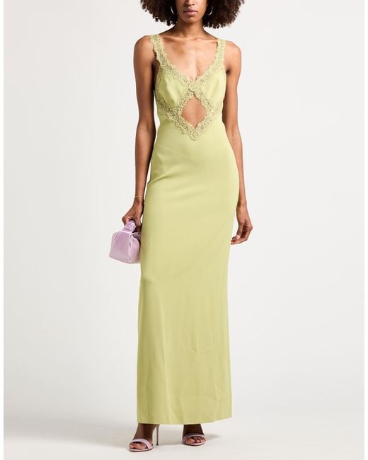 blumarine green dress Blumarine | Lace & Silk Dress | Emerald Green