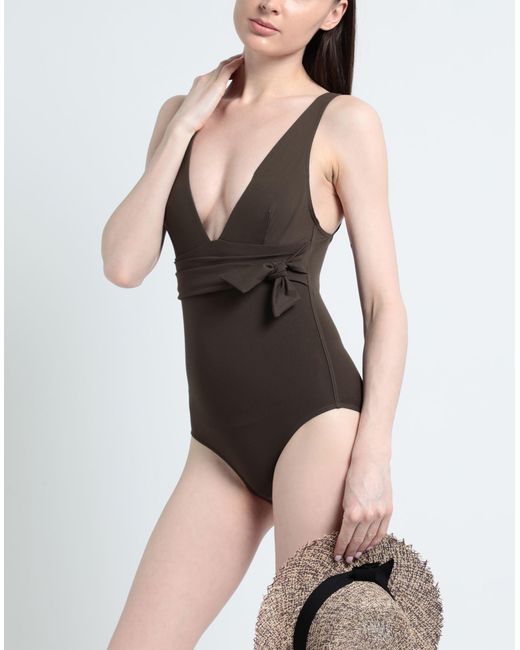 Iodus Brown One-piece Swimsuit