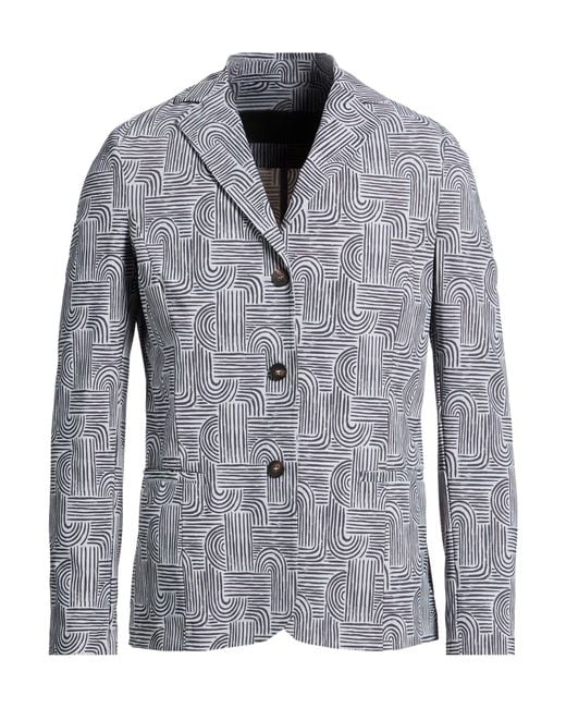 Rrd Gray Blazer Polyamide, Elastane for men