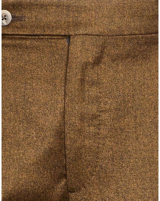 Berwich Brown Pants Virgin Wool for men