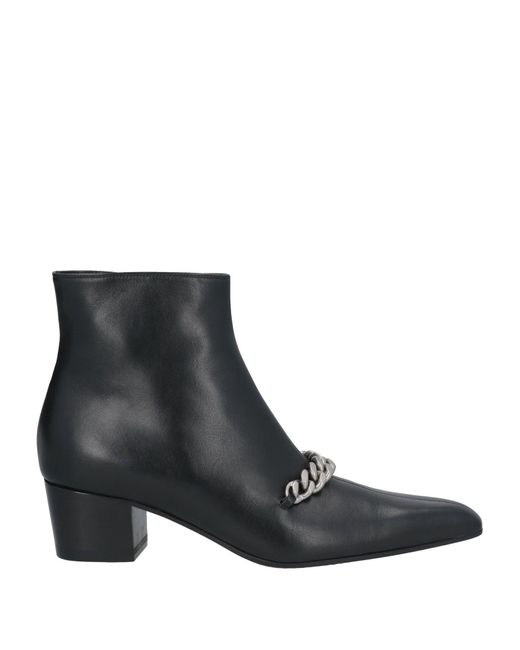 Tom Ford Black Ankle Boots Calfskin, Brass