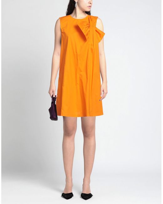 Suoli Orange Mini-Kleid