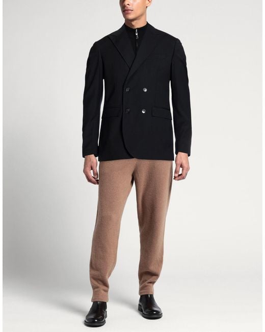 Exte Blue Blazer Polyester, Viscose, Elastane for men