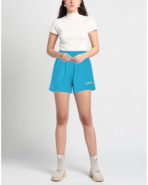 LIVINCOOL Blue Shorts & Bermuda Shorts Cotton