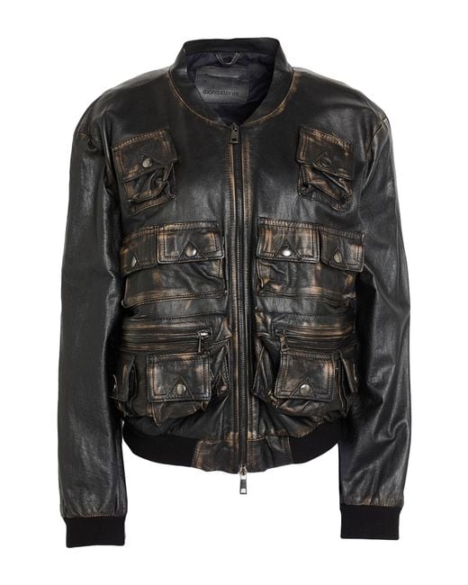 Giorgio Brato Black Dark Jacket Leather