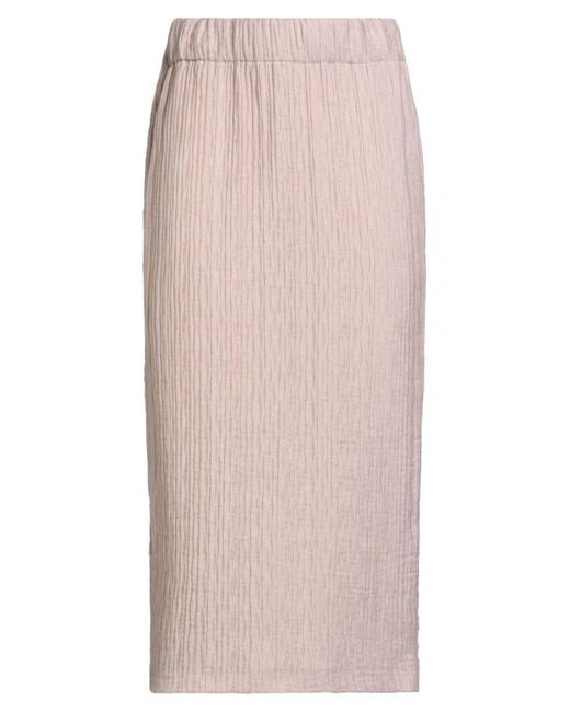 Rochas Pink Midi Skirt Viscose, Polyamide