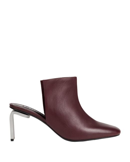 Jil Sander Purple Mules & Clogs