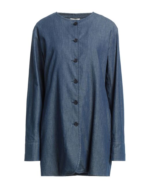 ALESSIA SANTI Blue Overcoat & Trench Coat