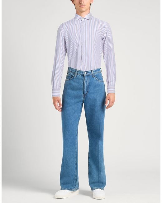 Isaia Purple Shirts for men