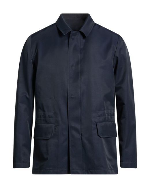 Boglioli Blue Jacket Cotton, Polyamide for men
