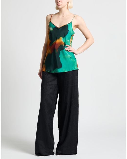 Roberto Collina Green Top Silk