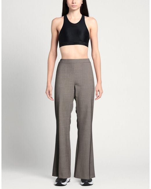 D.exterior Gray Pants Wool, Elastane