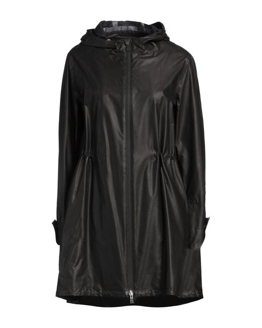 Herno Black Overcoat & Trench Coat Ptfe